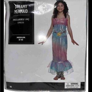 Dreamy Mermaid girls Medium (8-10) Barbie Colour Change Mermaid